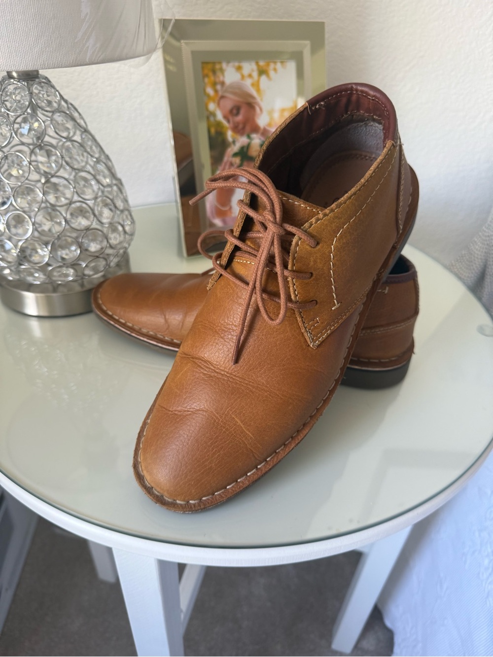 Bass Men's Tan Leather Chukka Boots
